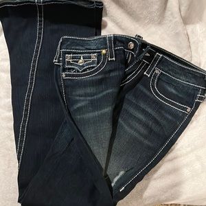 True religion, Disco rhinestone studded flare, jeans, size 30